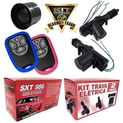 Alarme De Carro Sxt Sistec Trava Eletrica P Universal Submarino