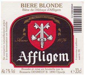 Drink Label Biere Blonde Affligem Brouwerij Affligem De Smedt Heineken BelgiumCol BE BEER