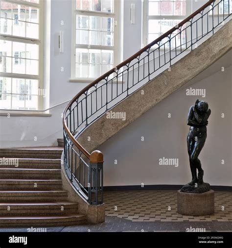 Art Nouveau Cantilever Staircase And Auguste Rodin S Eva Bauhaus