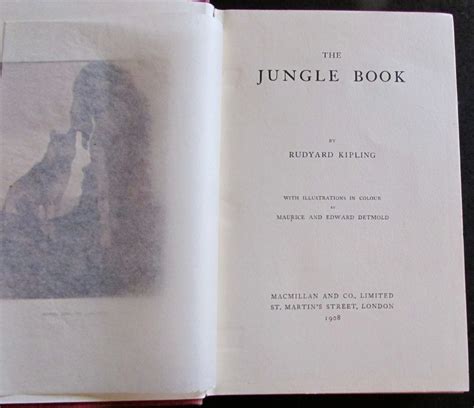 The Jungle Book Par Rudyard Kipling Illustrated By Maurice Edward