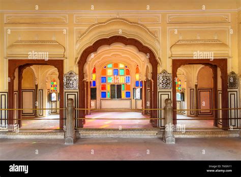 Interior of Hawa Mahal palace is Palace of Winds in Jaipur. Rajasthan ...