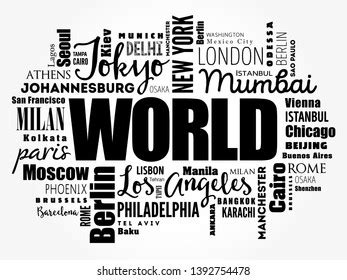 World Word Cloud Concept Made Words Stock Vector Royalty Free