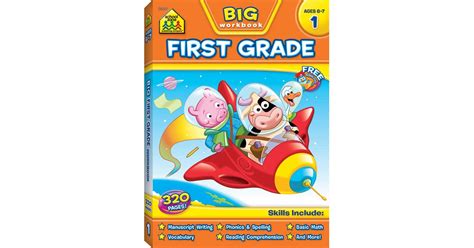 Big Workbook First Grade Szp06317 School Zone Publishing Skill