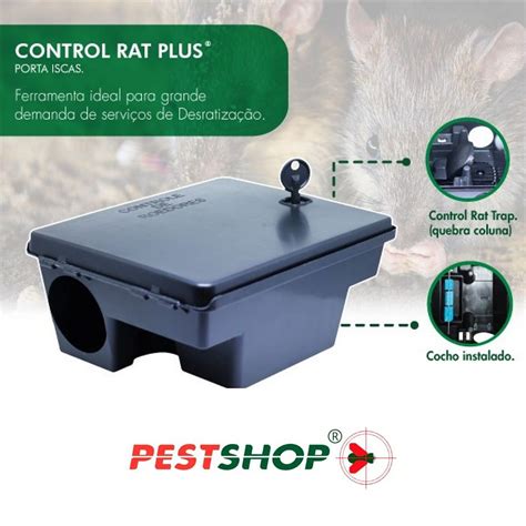 Porta Isca Anti Ratos Control Rat Plus Pestshop