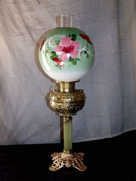 Antique Banquet Oil Lamp W Marble Centerpiece Oil Lamps Antique