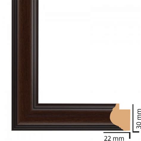 Рамка с паспарту ПВЦ 40/50 кафяво 11026464 на топ цена — Home Max | ex ...