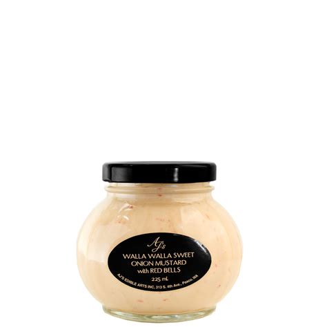 Ajs Walla Walla Sweet Onion Mustard With Red Bells The Original