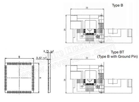 QFN-28B-0.65-01 Enplas IC Test & Burn-in Socket, for QFN28, MLP28 ...
