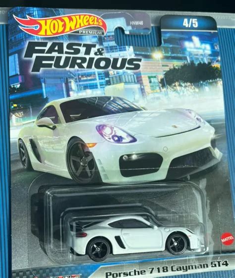 New Hot Wheels Fast Furious Premium Porsche Cayman Gt Exotic Car Toy