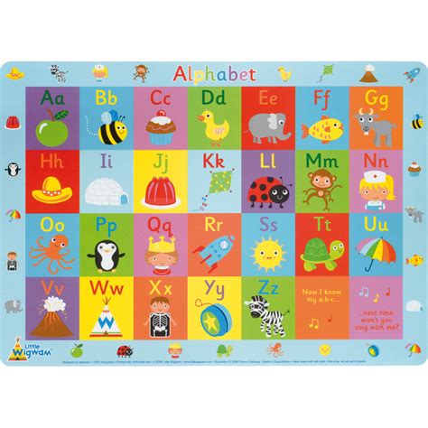 Alphabet Placemat Craft And Educational Mulberry Bush
