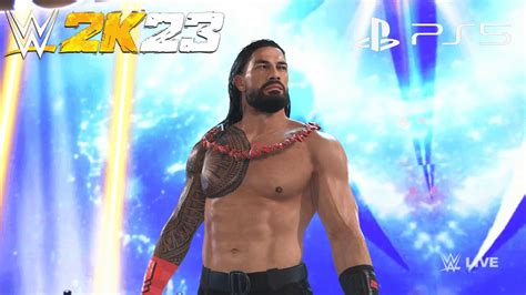 WWE 2K23 Roman Reigns Vs The Usos At Wrestlemania Backlash PS5