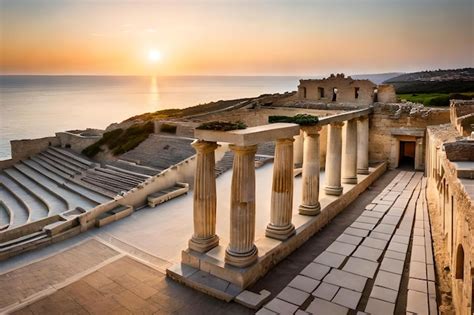 Premium Photo The Ruins Of The Ancient City Of Corfu