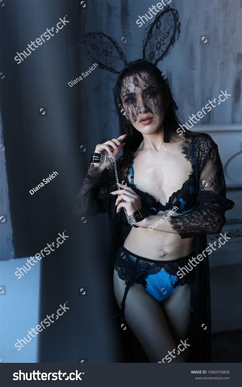 Beautiful Brunette Lingerie Stock Photo 1086976808 Shutterstock