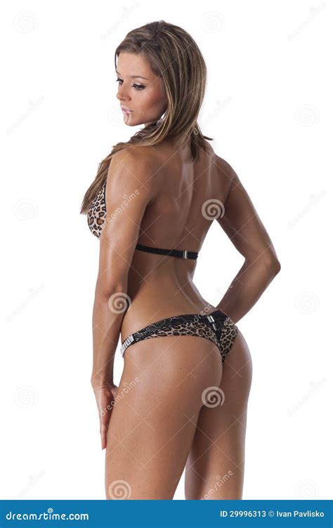 Fitness Woman In Bikini Stock Image Image Of Isolated 29996313