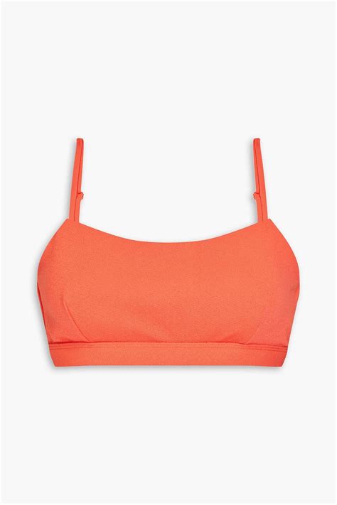 PEONY SWIMWEAR Weekend Stretch Crepe Bikini Top THE OUTNET