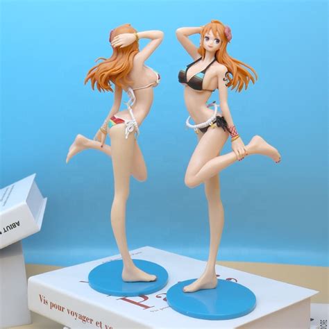 2PCS Set 24cm Japanese Anime One Piece Sexy Bikini Swimsuit Girl PVC Action Figure Toys Anime