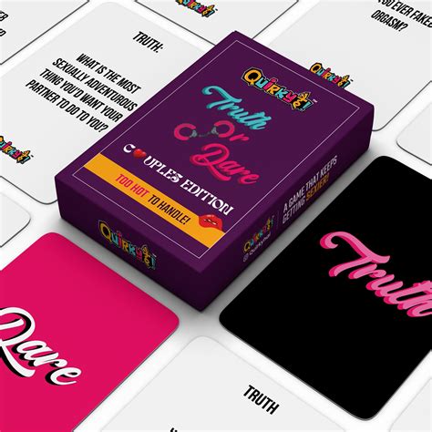 Naughty Truth Or Dare For Couples- Gift for Couples | Couples Romantic ...