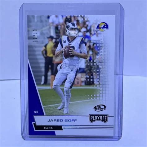 CARTE SSP PANINI Playoff 2020 JARED GOFF 4ème variante vers le bas d