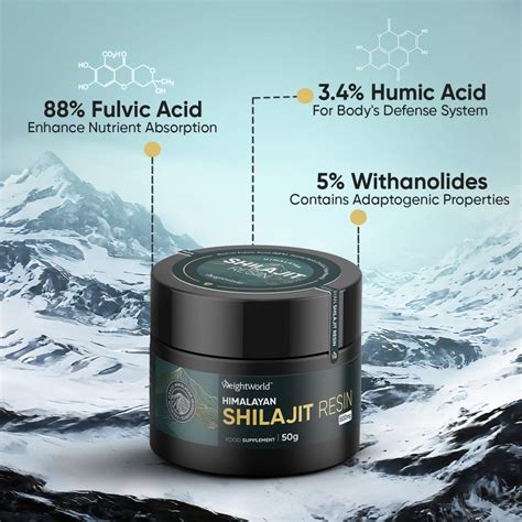 100 Pure Himalayan Shilajit Resin 50g Gold Grade Shilajit Weightworld