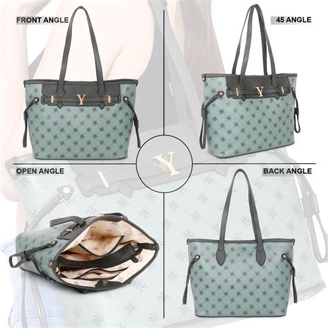 Yelloe Iconic Printed Tote Bag Green