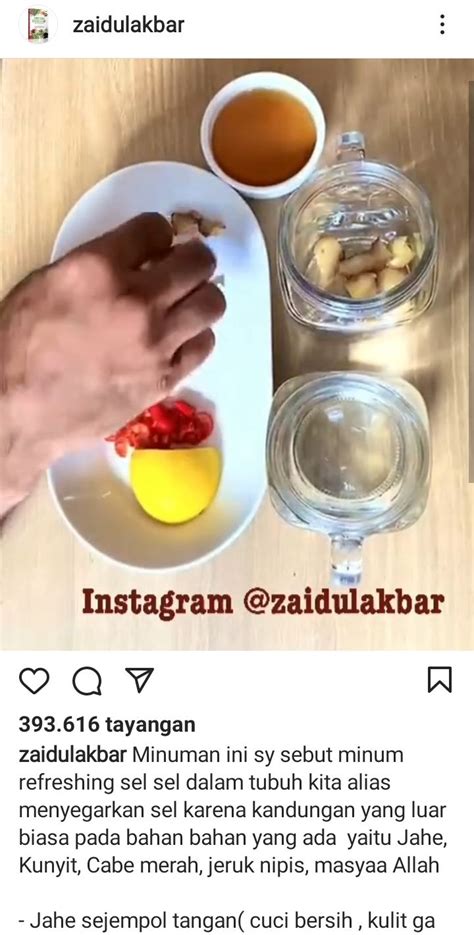 Dr Zaidul Akbar Jelaskan Minuman Herbal Agar Imun Tubuh Terjaga