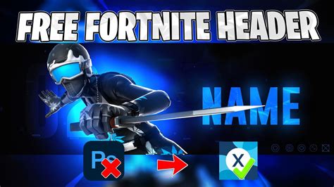 How To Make A Free Fortnite Header In Pixlr X Easy Youtube