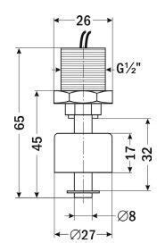 ПДУ-Н521-45 миниатюрный поплавковый выключатель