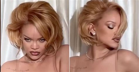 Rihanna Fans Crown Her The Queen As She Poses Up A Storm In Racy Nude Lingerie The Mirror Us