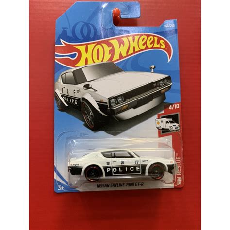 Jual HOT WHEELS HOTWHEELS NISSAN SKYLINE GT R PUTIH POLICE POLISI HOTWHEELS LANGKA KENMERIE
