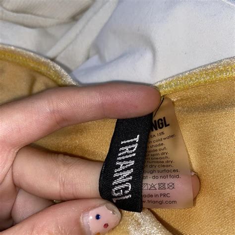 Triangl Bikini Bottoms Cheeky Fit Pale Yellow Depop