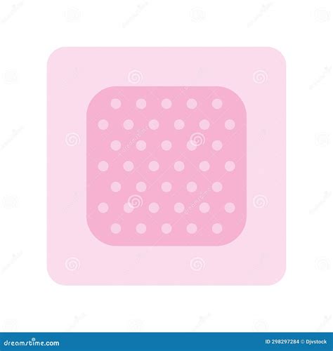 Contraceptive Patch Color Line Icon Women Hormonal Contraceptive Birth Control Safety Sex