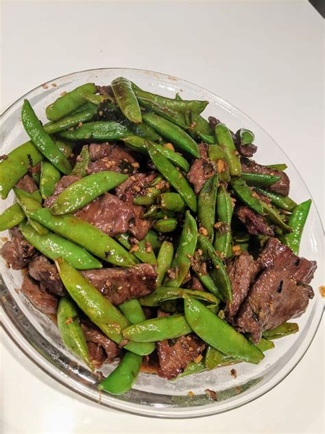 Made Kenji S Stir Fried Beef And Snow Peas With Oyster Sauce Came Out Amazing R Seriouseats