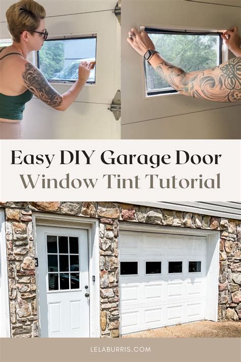 How To Tint Garage Door Windows Yourself Organized Ish In 2022 Garage Door Windows Garage