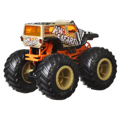 Hot Wheels Monster Truck Set 2 Masini Scara 1 La 64 Hw Safari Si Wild Streak AtelierulFamiliei