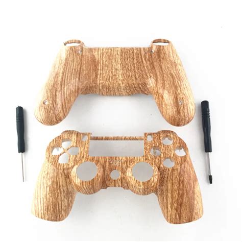 Case For Sony Playstation Ps Controller Hydro Dipped Woodgrain Shell