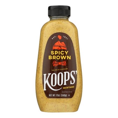 Koops Mustard Deli Style Case Of 12 12 Oz 12 Oz Frys Food Stores
