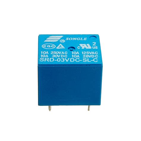 Rele 3VDC 10A 1C (SRD-03VDC-SL-C)