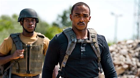 Review Anthony Mackie Plays Super Soldier In So So Outside The Wire