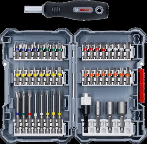 Bosch 2-607-017-693 Screwdriver Bit Nutsetter 44pc Set With Handle