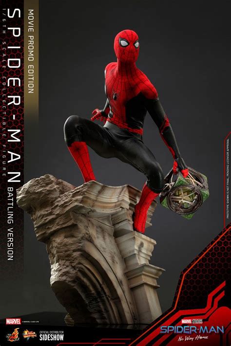Spider Man Battling Version Movie Promo Edition Sixth Scale Collectible Figure By Hot Toys
