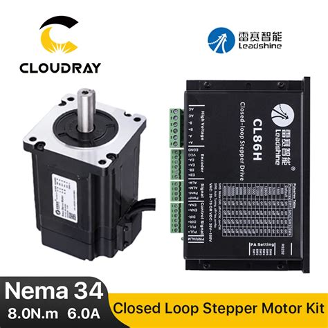 Leadshine Nema 34 Шаговый двигатель 8,0 Нм с энкодером CL86H Драйвер ...