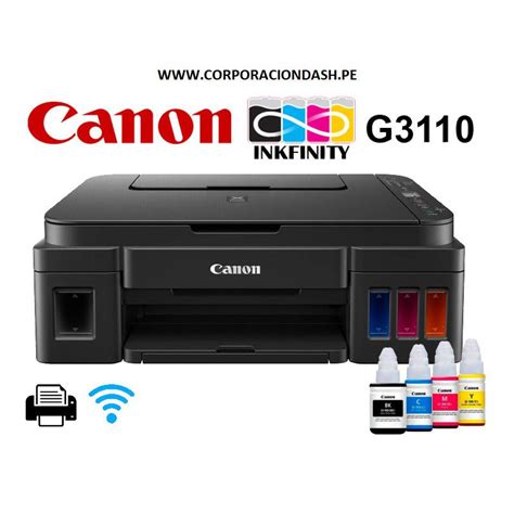 Multifuncional de tinta continua Canon Pixma G3110, Wi-Fi