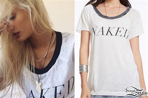 Pia Mia Perez Naked Tee Steal Her Style