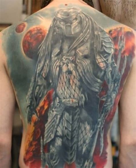 Med Tech Запись со стены Predator tattoo Back tattoos for guys