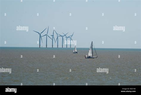 Gunfleet Sands Offshore Wind Farm Km Off The Clacton On Sea And