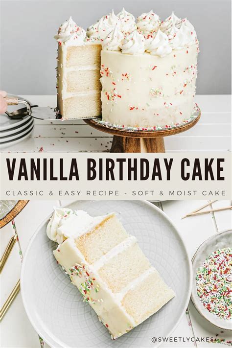 Vanilla birthday cake – Artofit