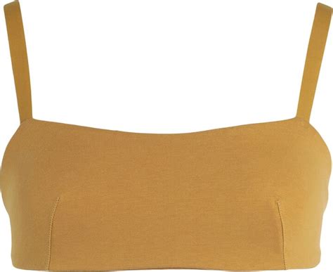 THE NUDE LABEL Bandeau Bra Bra Ocher ShopStyle