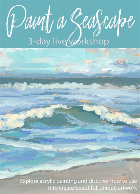 Paint a Seascape LIVE Acrylic Painting Experience | Acrylic painting ...