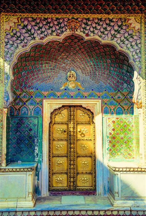 gate stock image image  golden gate beautiful india
