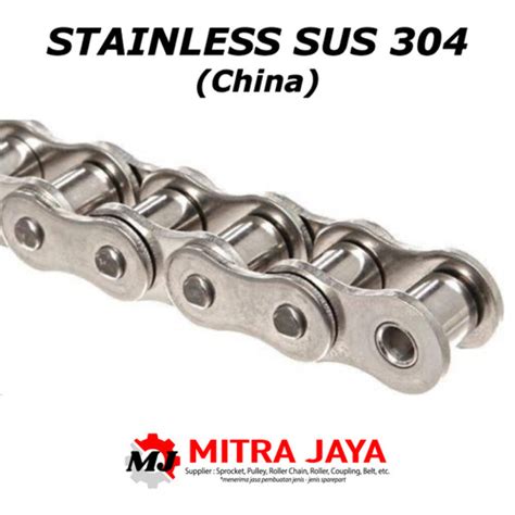 Jual RANTAI STAINLESS RS 60 1 TSUBAKI ROLLER CHAIN SINGLE SS SUS 304